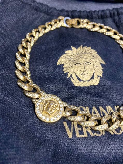 versace cuban chain|Versace house pattern.